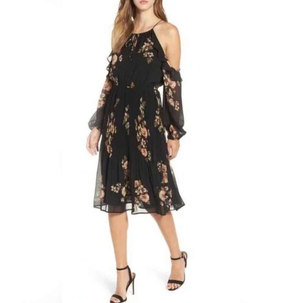 ASTR The Label Cold Shoulder Dress - Size XS